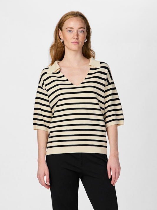 YASFONNY 2/4 Knit Pullover Stripe