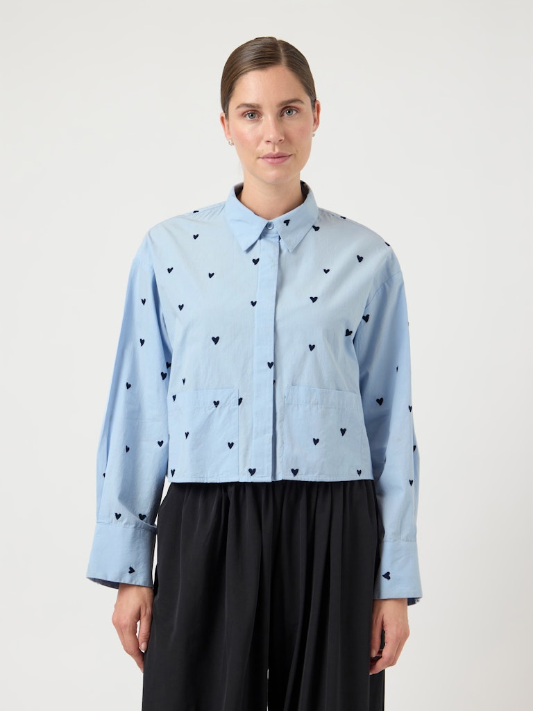 YASLEE Short Embroidered Shirt