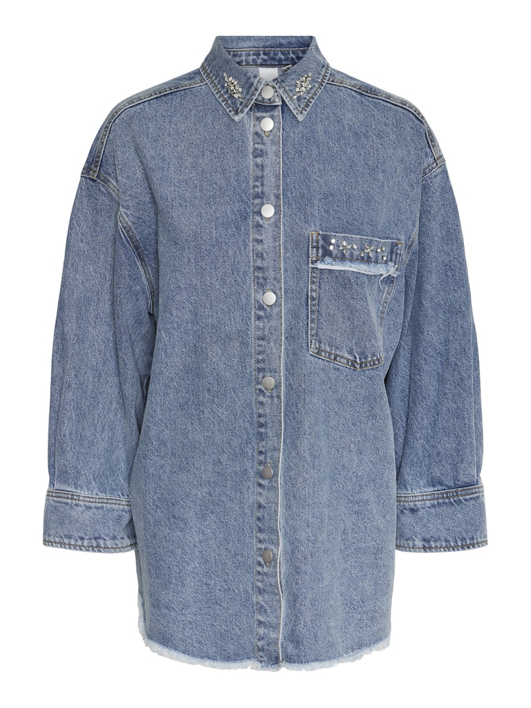 YASDAISY Denim Shacket