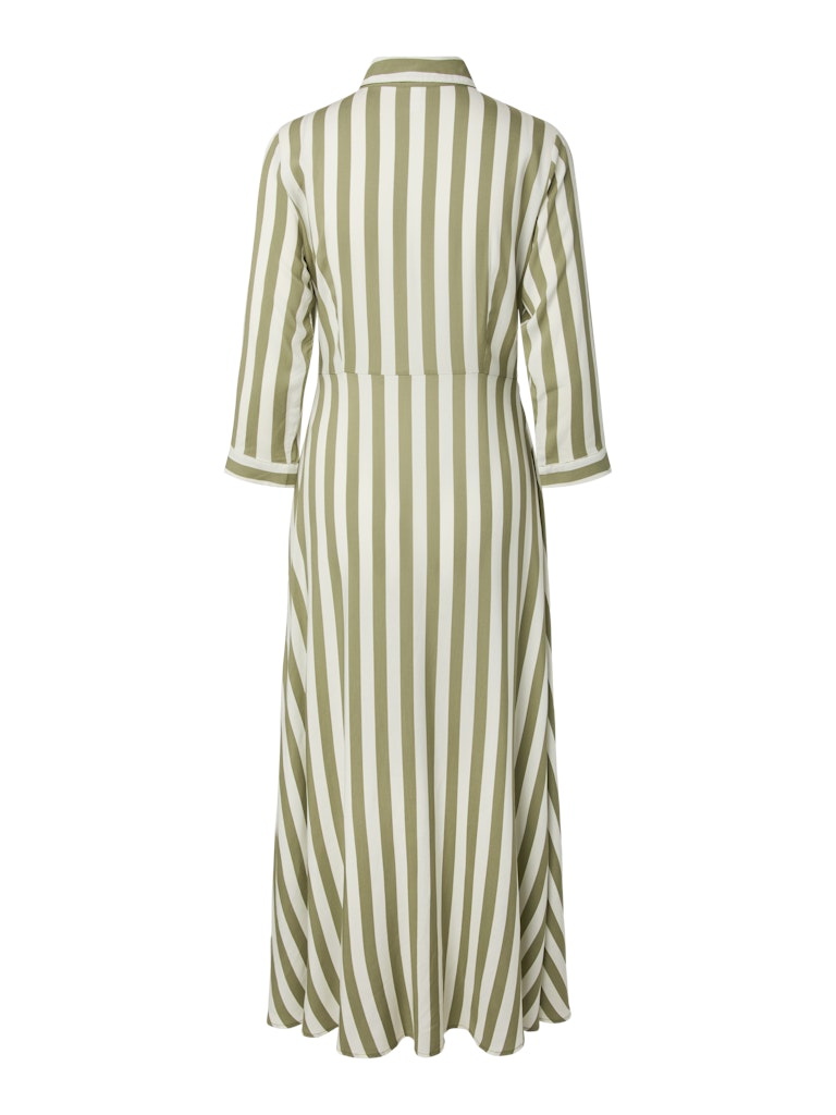 YASSAVANNA Dress Oil Green Stripe