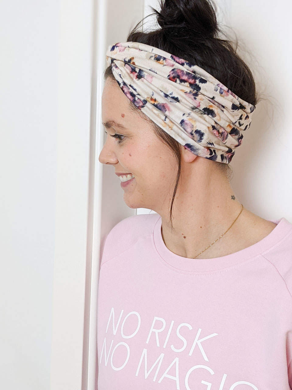 Stirnband blossom puder
